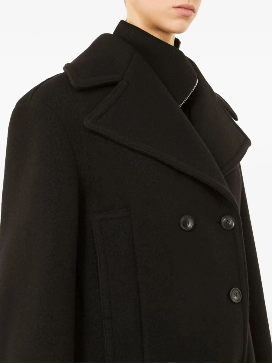 Palton SPORTMAX negru din lana - Img 5