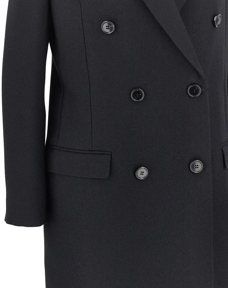 Palton 'Stockman Shoulder' long wool coat - Img 2