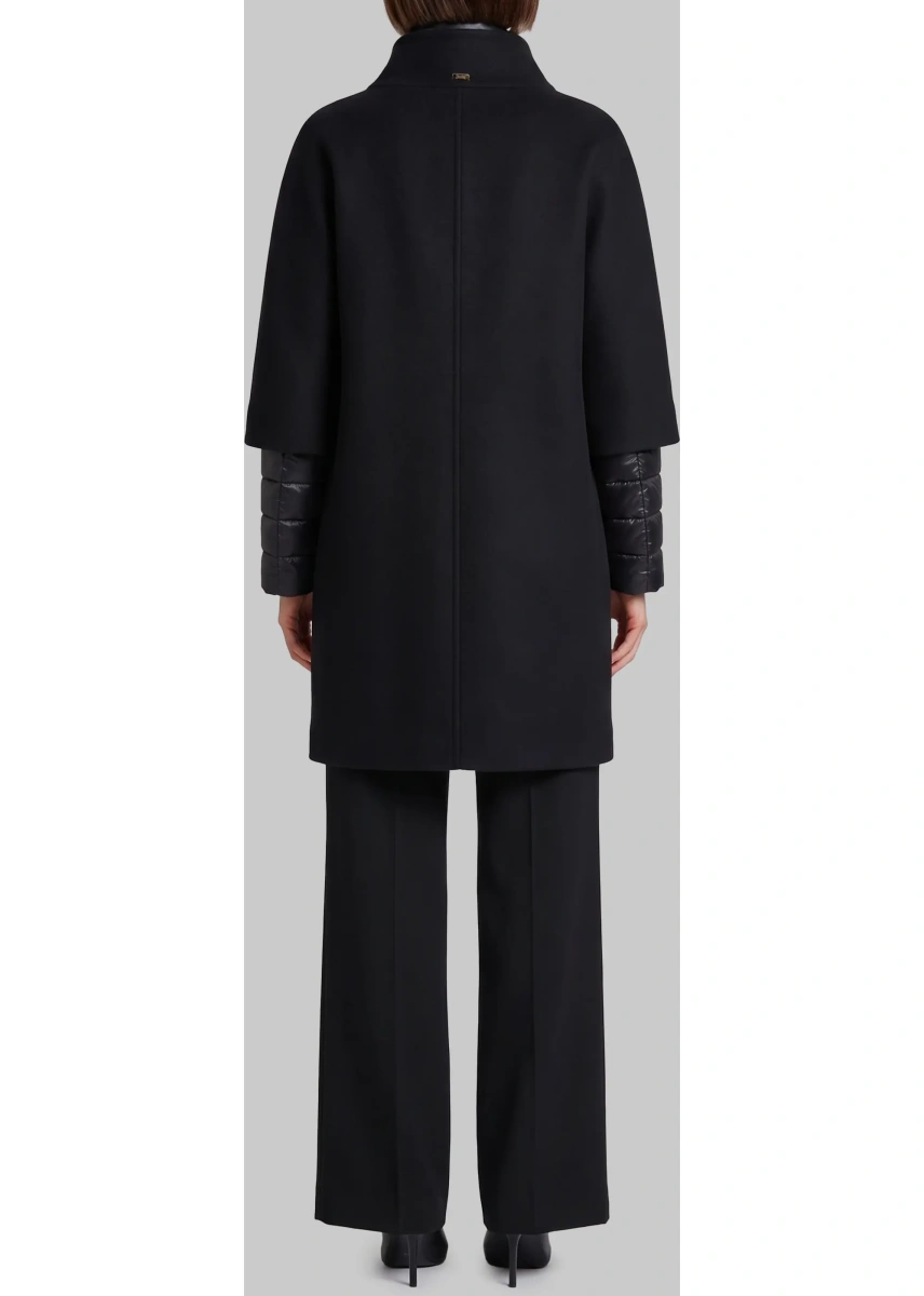 Palton Ultra-Light Coat In Eco Wool And Nylon - Img 3