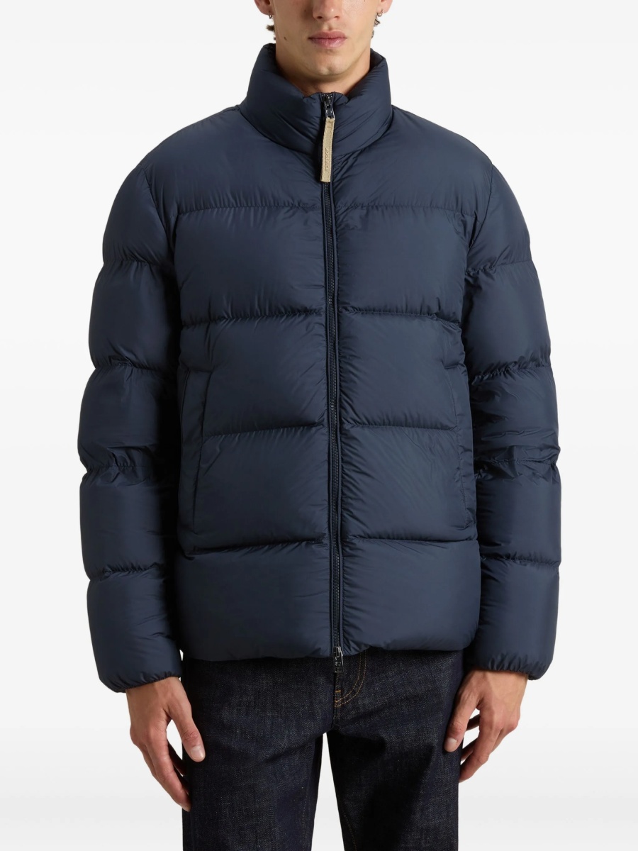 Palton Woolrich albastru din polyester - Img 3
