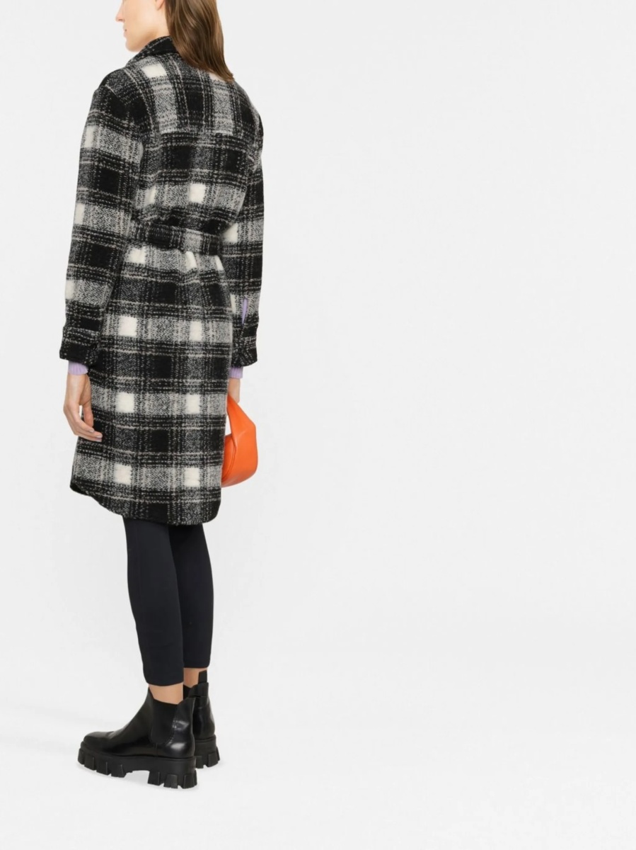 Palton Woolrich negru din fibre si lana - Img 4