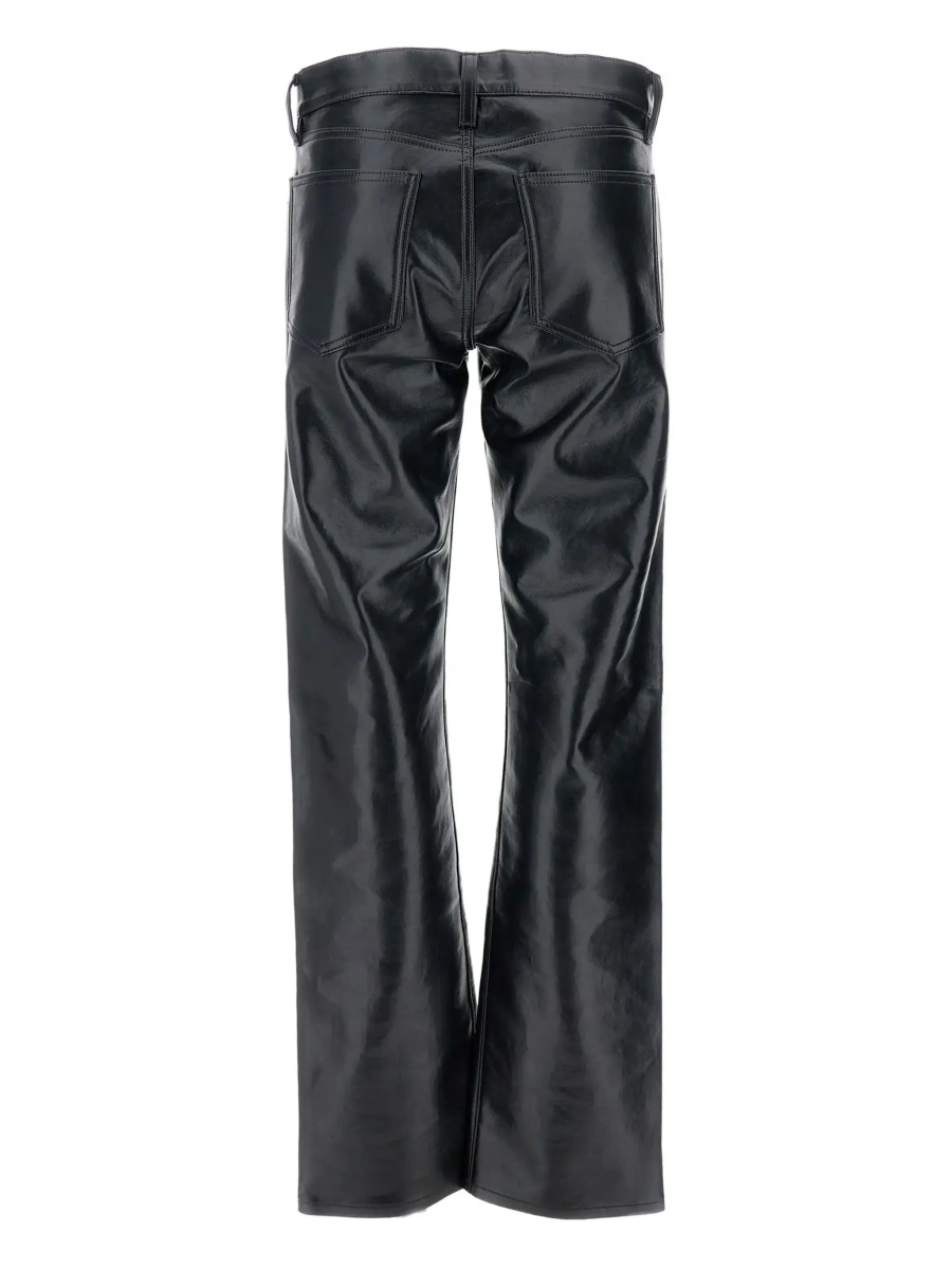Pantaloni AGOLDE negri din piele - Img 4