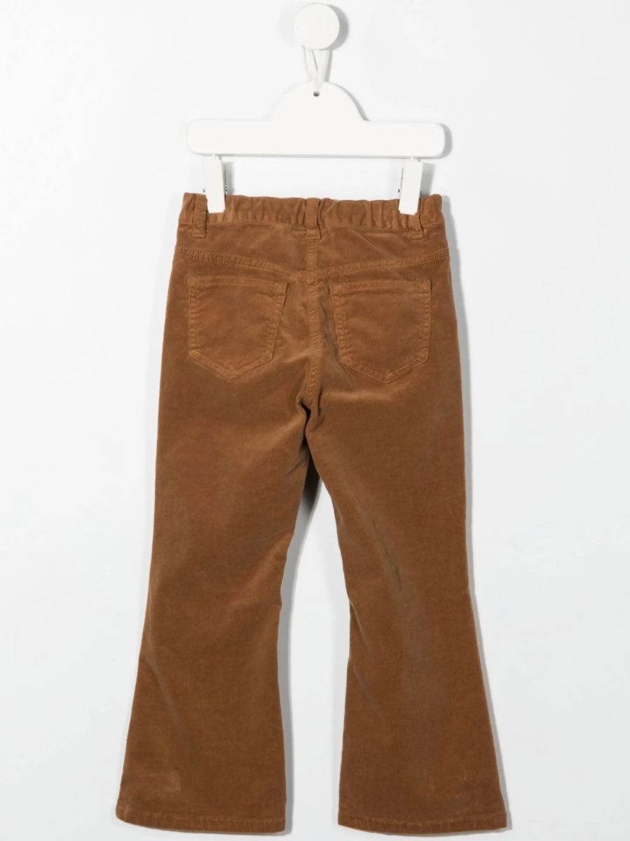Pantaloni Aspesi maro din bumbac si spandex/elastan - Img 2