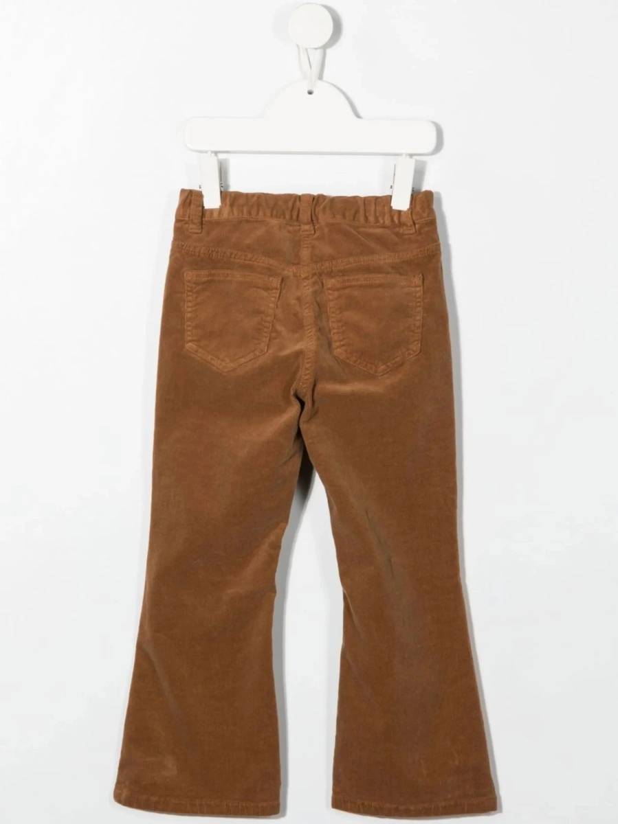 Pantaloni Aspesi maro din bumbac si spandex/elastan - Img 2