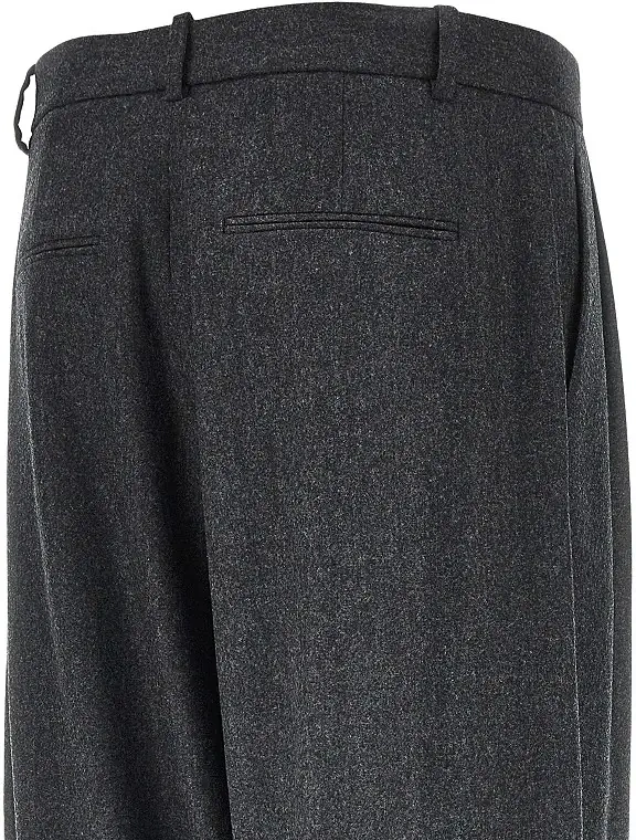 Pantaloni 'August' pleated flannel pants - Img 4