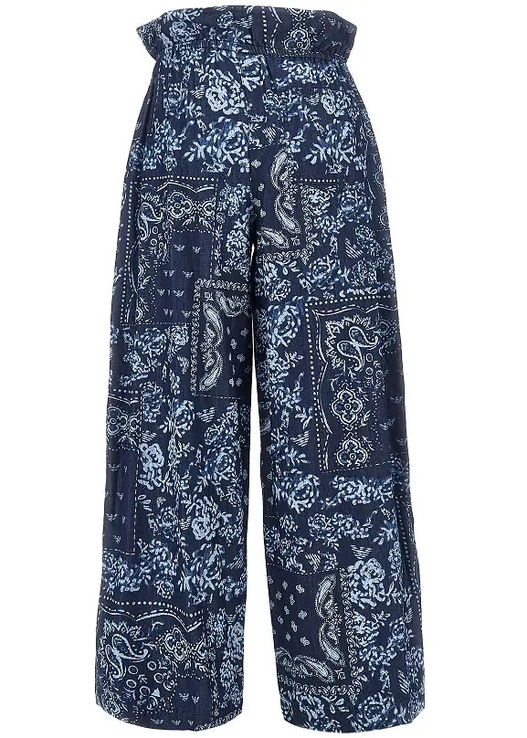 Pantaloni Bandana print chambray pants - Img 3