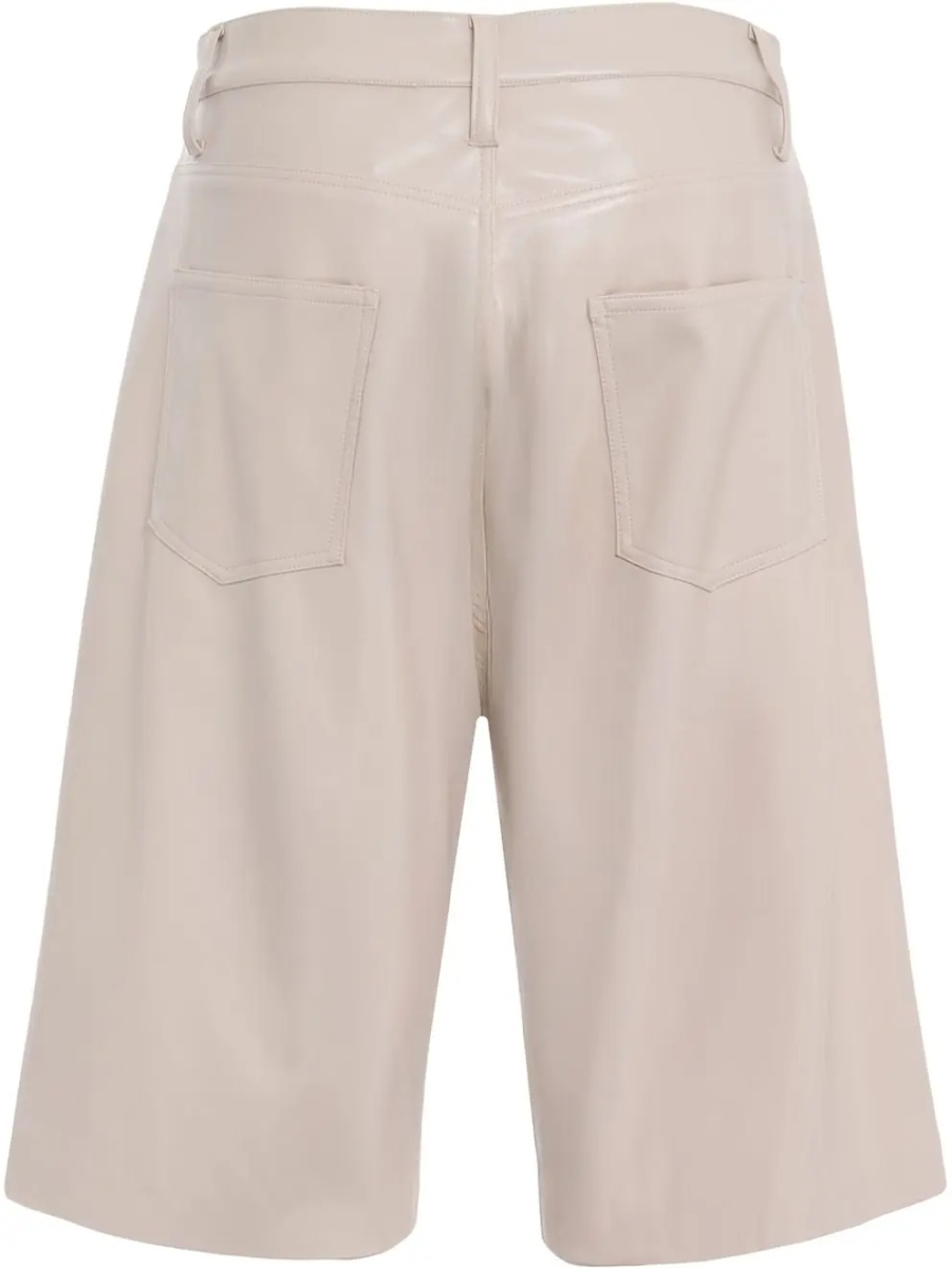 Pantaloni Bermuda shorts in leather look - Img 5
