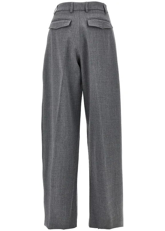 Pantaloni 'Billie' wide-leg wool-blend pants - Img 3