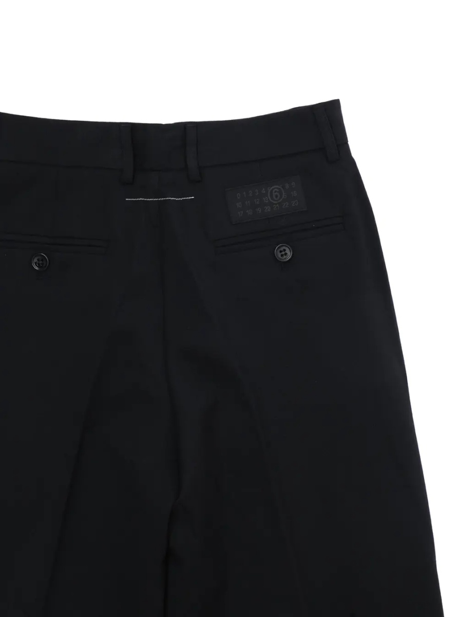 Pantaloni Black Pants with welt pockets on the front and back and logo patch on the back in Blend stretch Boy - Img 3