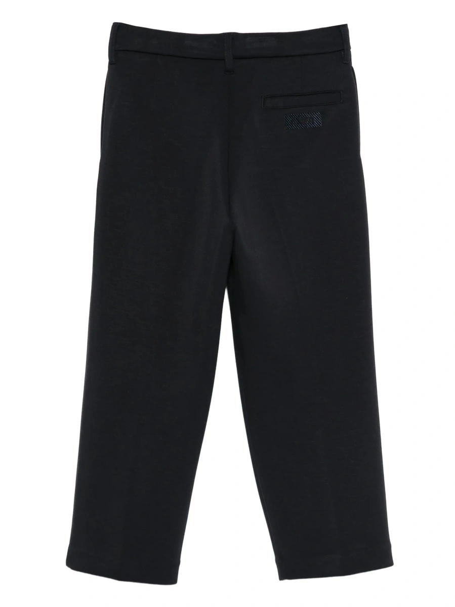 Pantaloni Blue Pants with Belt Loops and Logo Patch on the Back in Fabric Boy - Img 4
