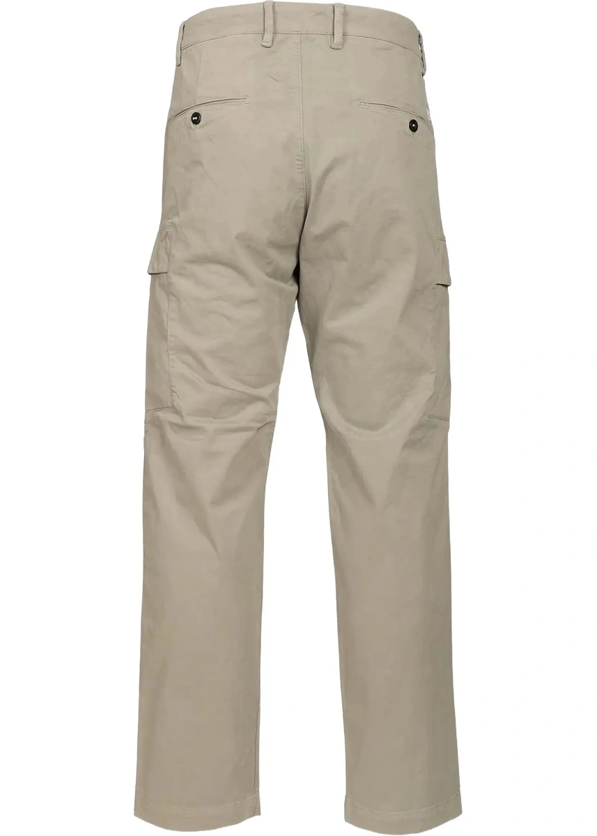 Pantaloni casual C.P. Company multicolor din bumbac si satin - Img 4