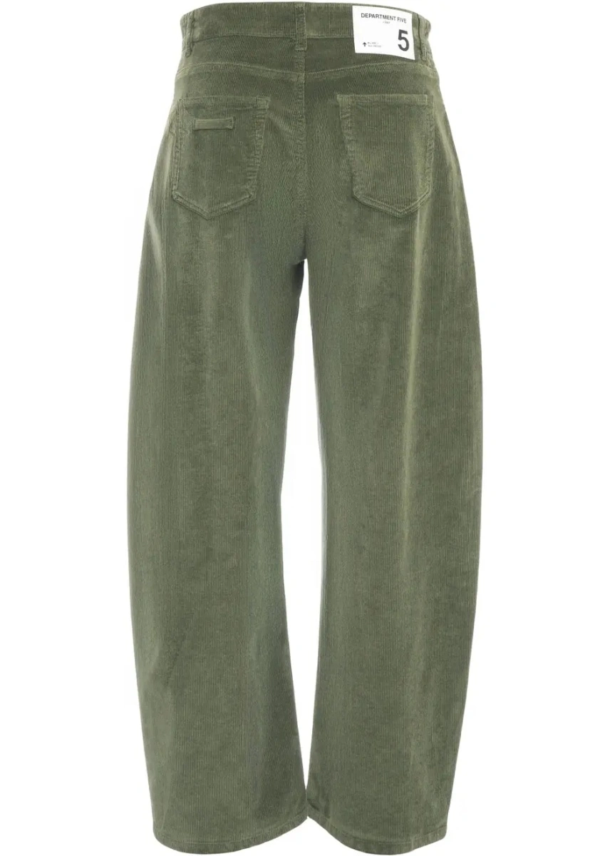 Pantaloni casual Department Five verzi din denim - Img 4