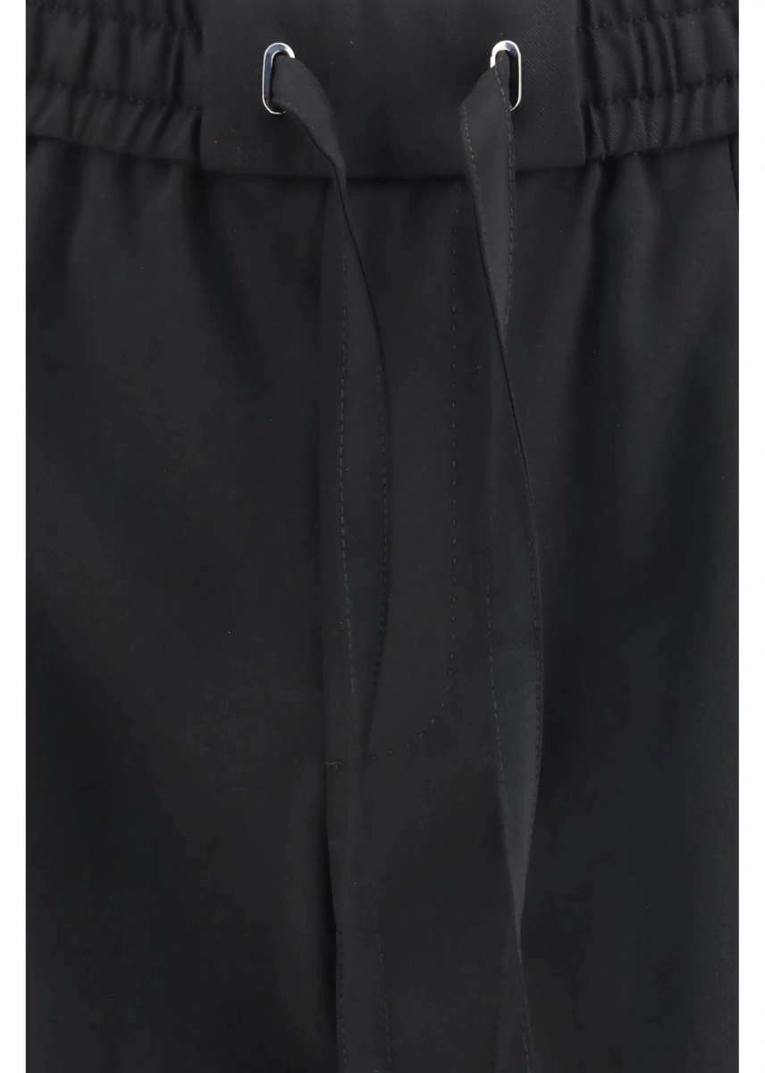 Pantaloni casual Dolce &amp; Gabbana negri din lana - Img 3