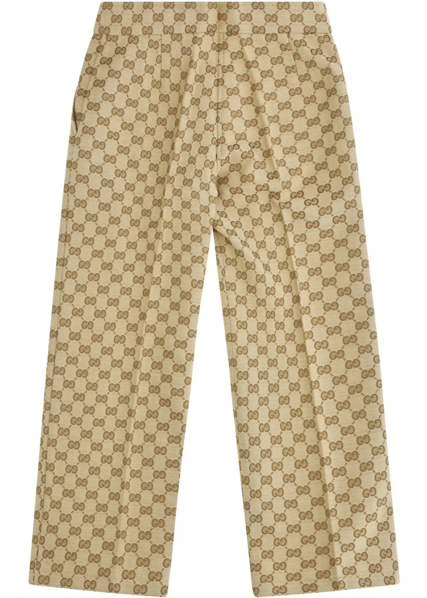 Pantaloni casual Gucci multicolor din canvas GG - Img 2