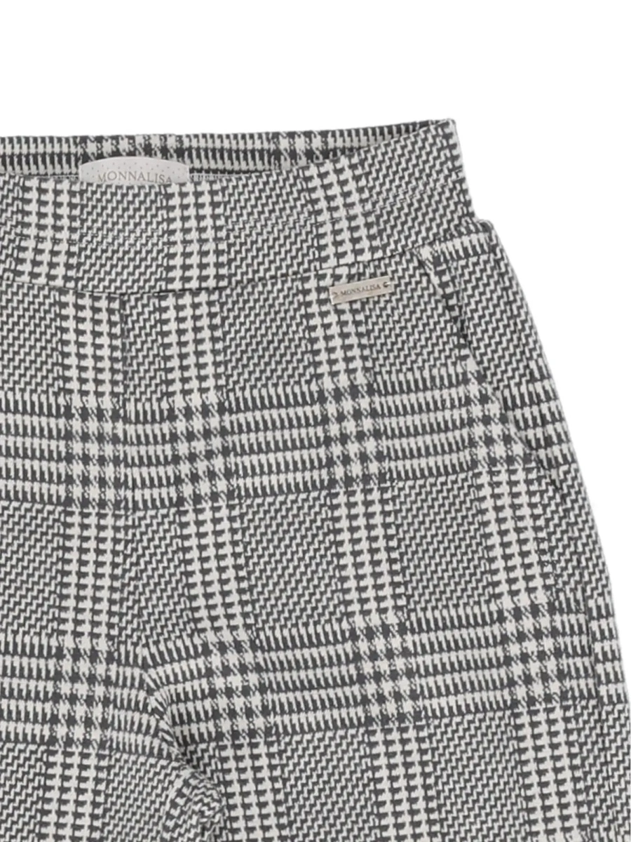 Pantaloni casual Monnalisa albi - Img 3