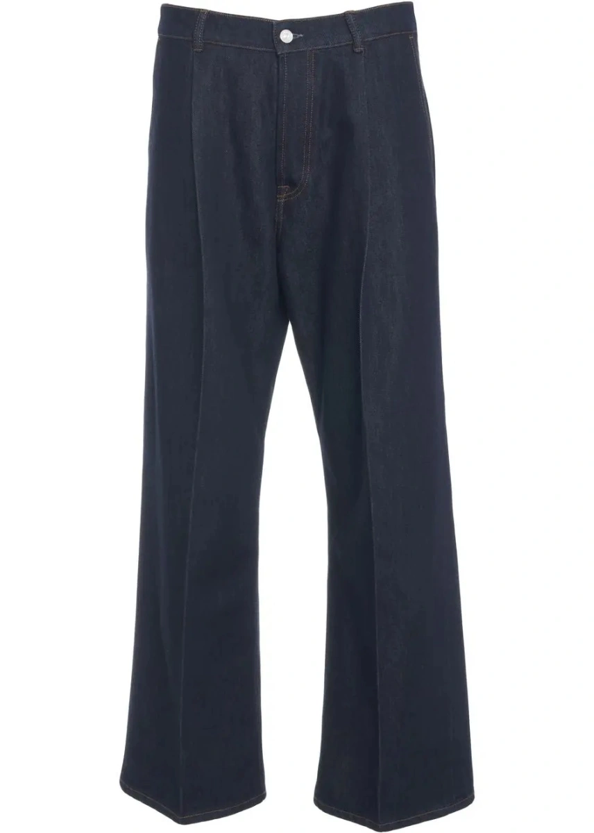 Pantaloni casual Nine in the morning albastri 'Rivet' - Img 2