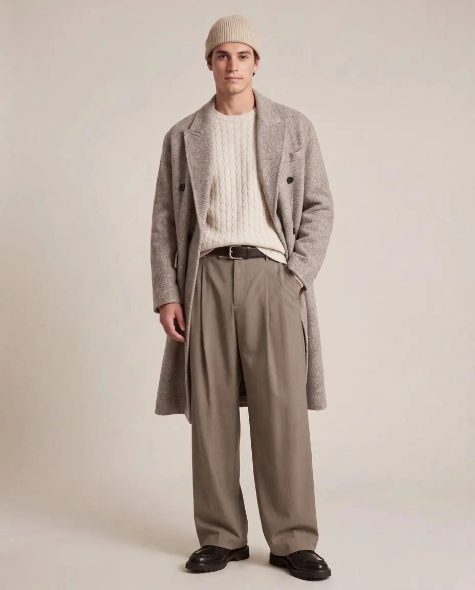 Pantaloni casual Roberto Collina maro - Img 3
