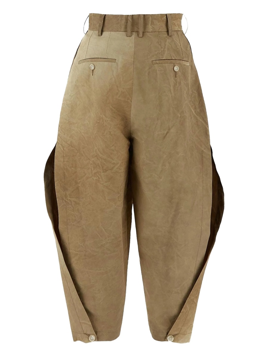 Pantaloni conici UMA WANG maro - Img 2