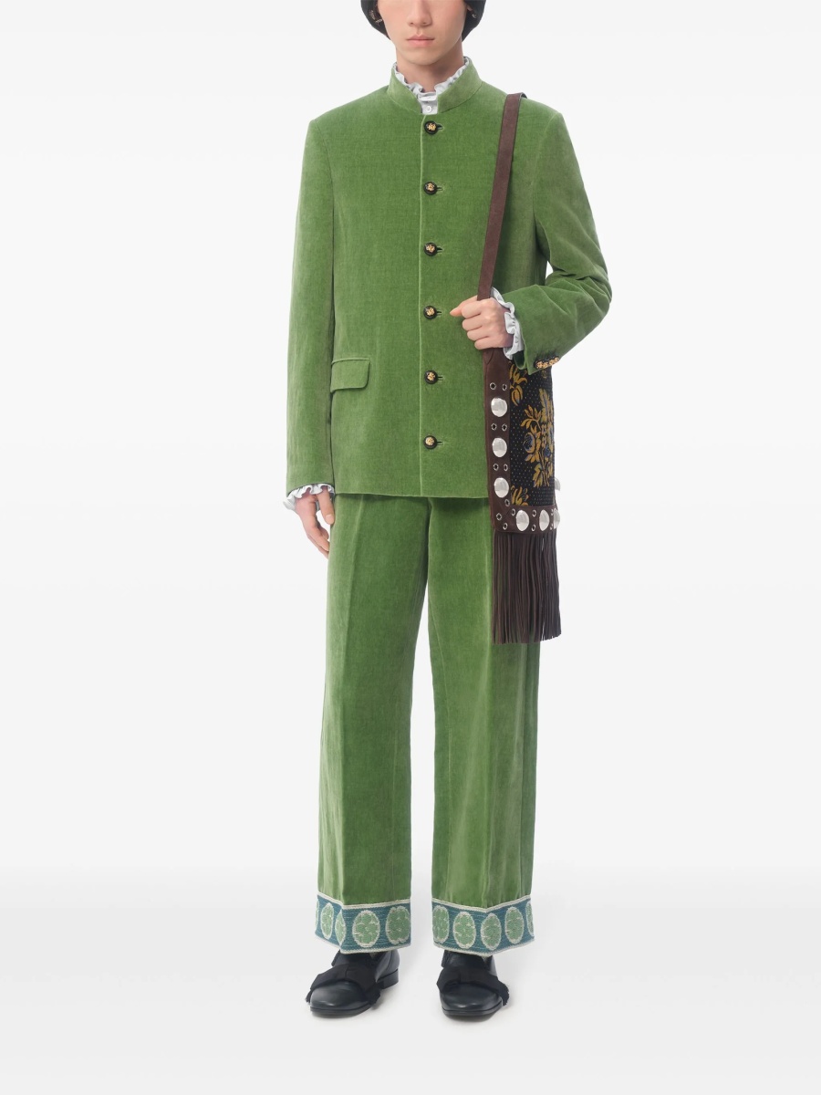 Pantaloni conici Valentino Garavani verzi - Img 2