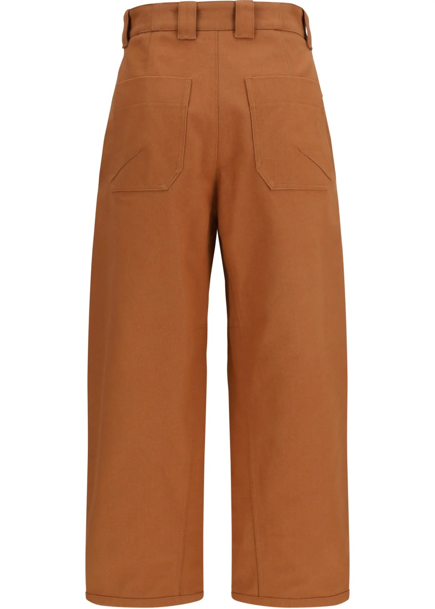 Pantaloni Cotton canvas barrel-leg Pants - Img 2