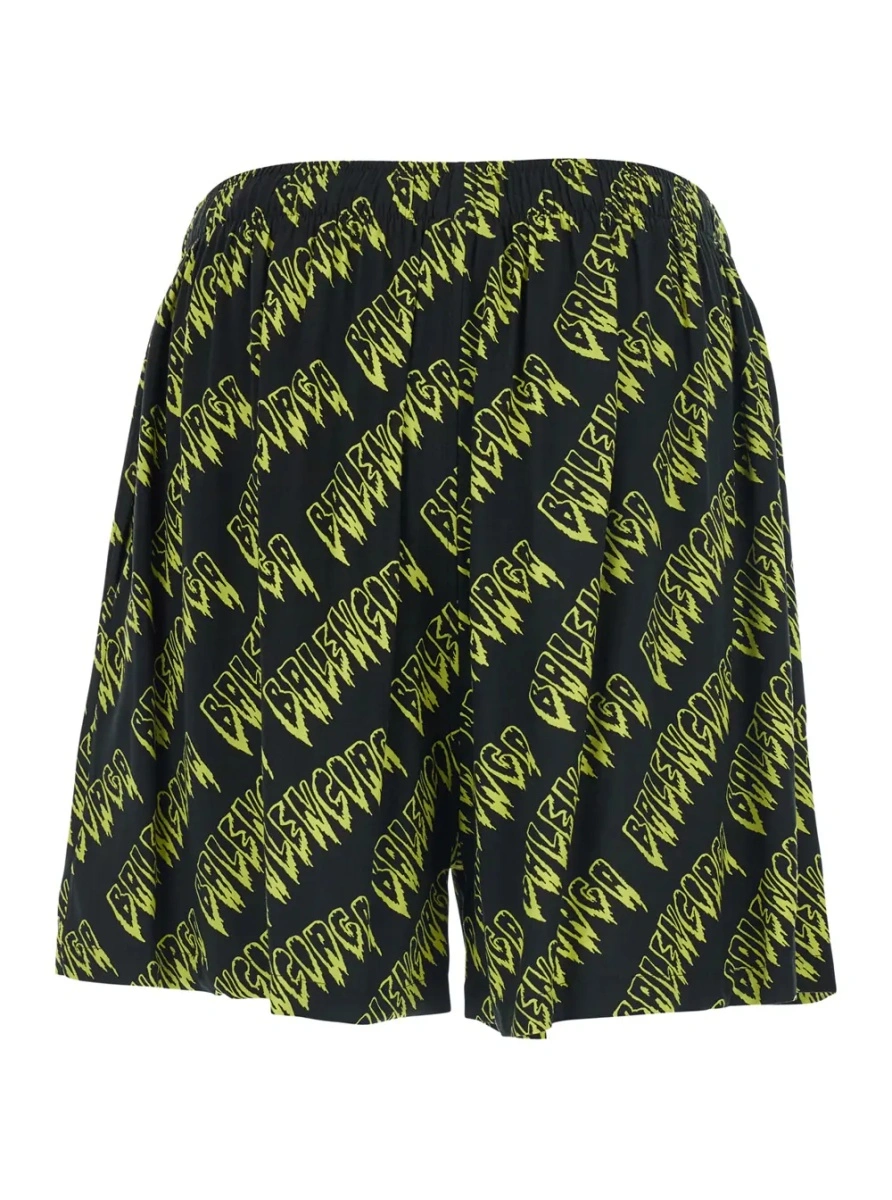 Pantaloni CREEPER VISCOSE Yellow Shorts with Side Pockets for Men - Img 2