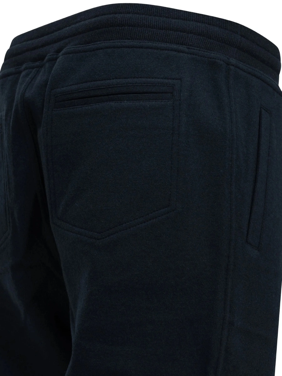 Pantaloni de trening Brunello Cucinelli albastri din casmir si bumbac - Img 4