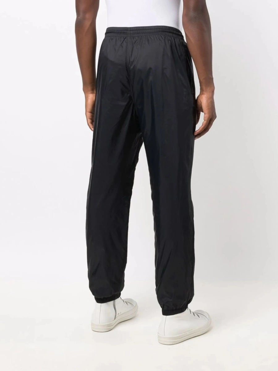 Pantaloni de trening MSGM negri din poliamida - Img 4