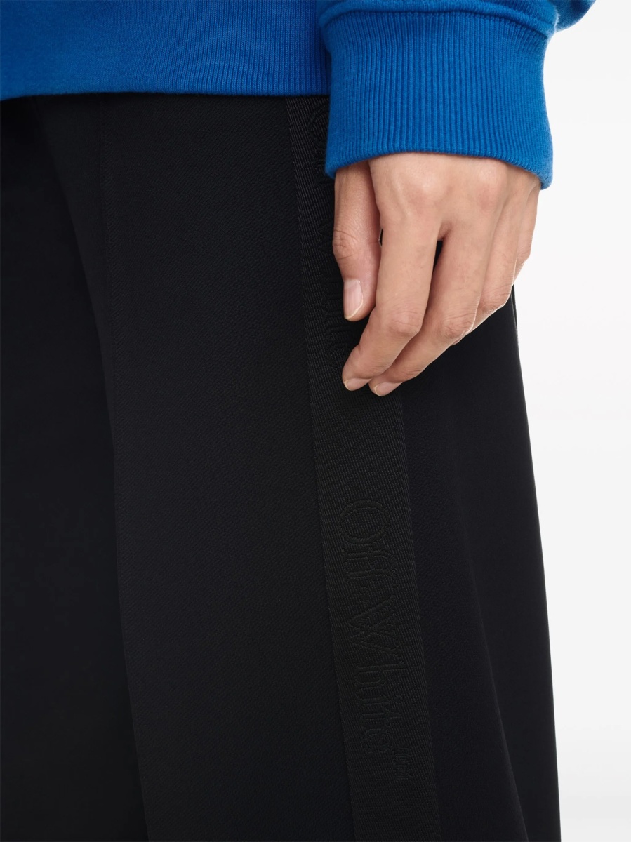 Pantaloni de trening Off-White negri din poliamida si elastan - Img 5