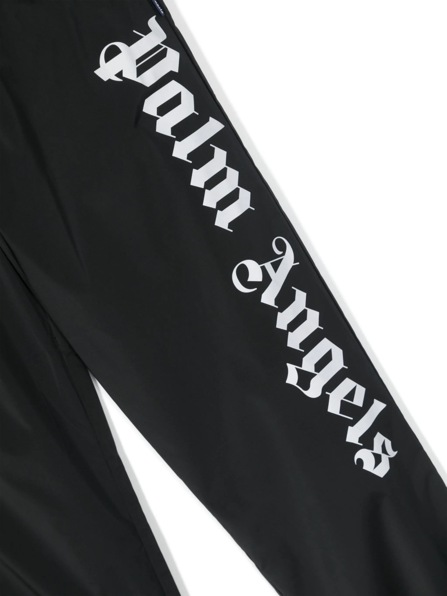 Pantaloni de trening Palm Angels negri din polyester - Img 3
