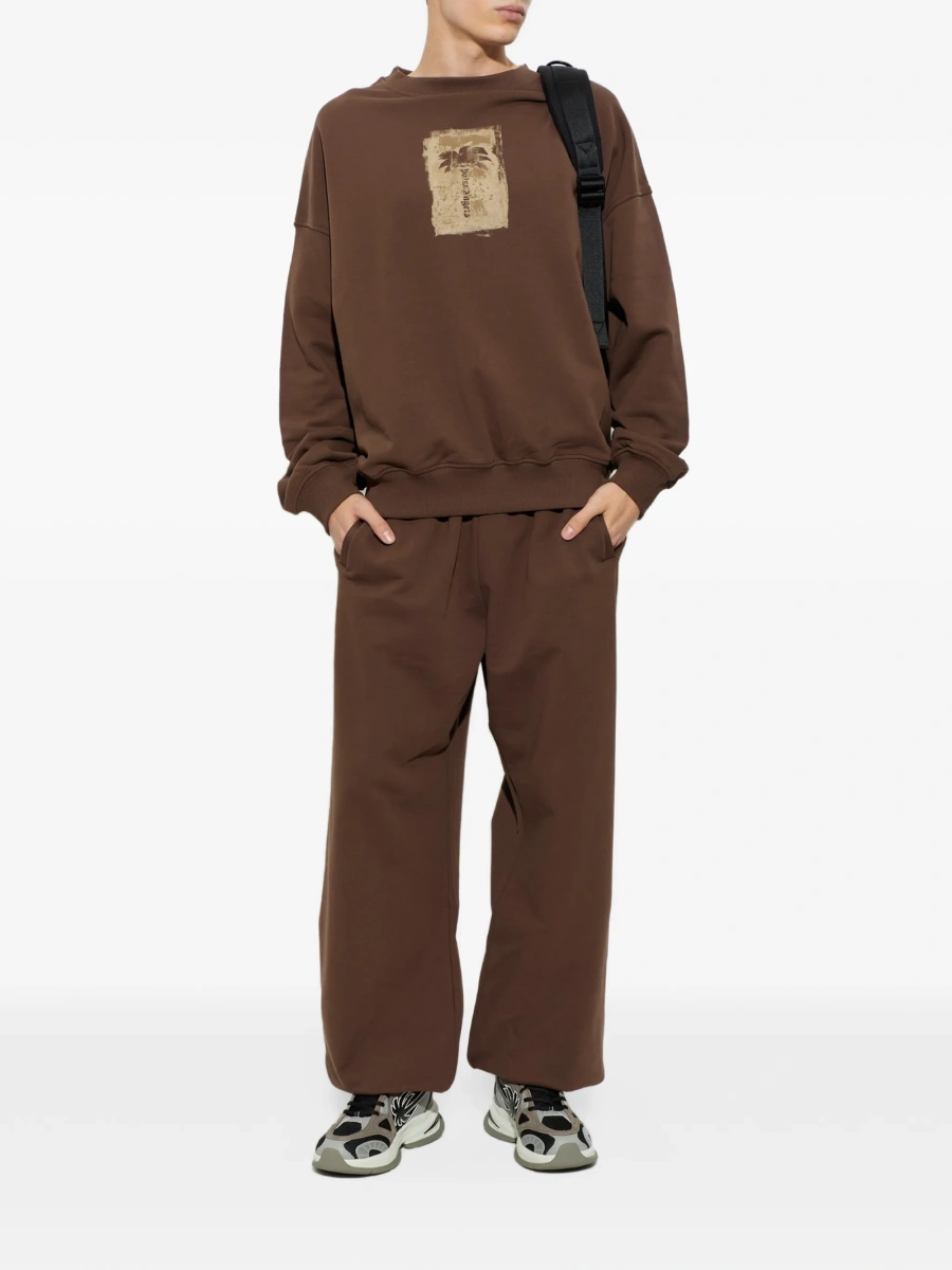 Pantaloni de trening Palm Angels track maro - Img 2
