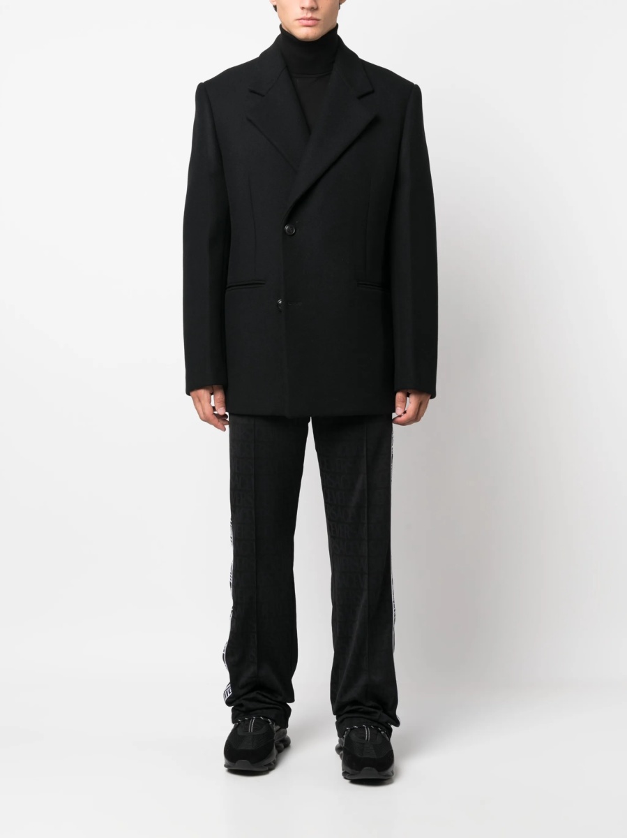 Pantaloni de trening Versace negri din polyester - Img 2