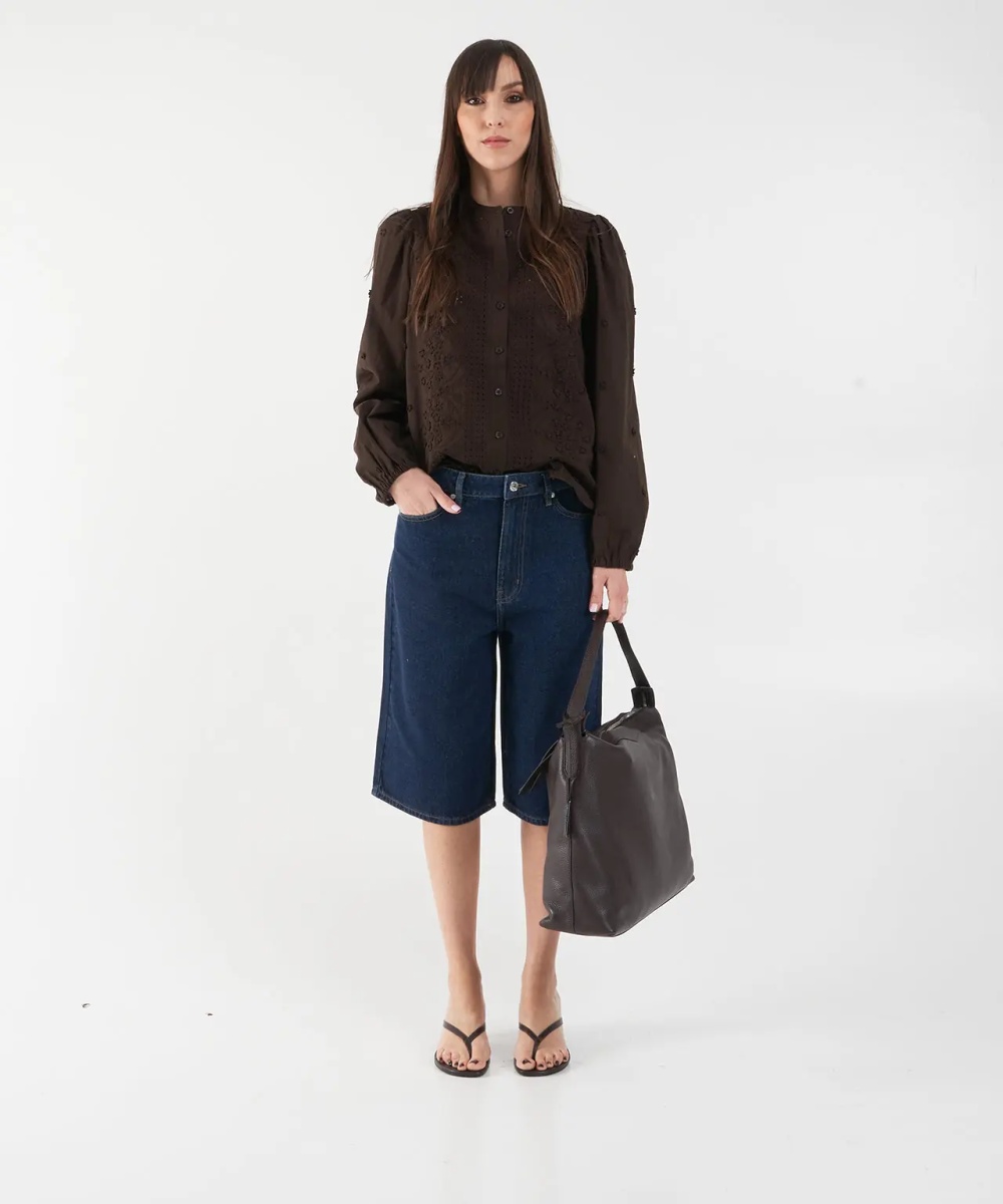 Pantaloni Denim bermuda shorts 'Columbo' - Img 3