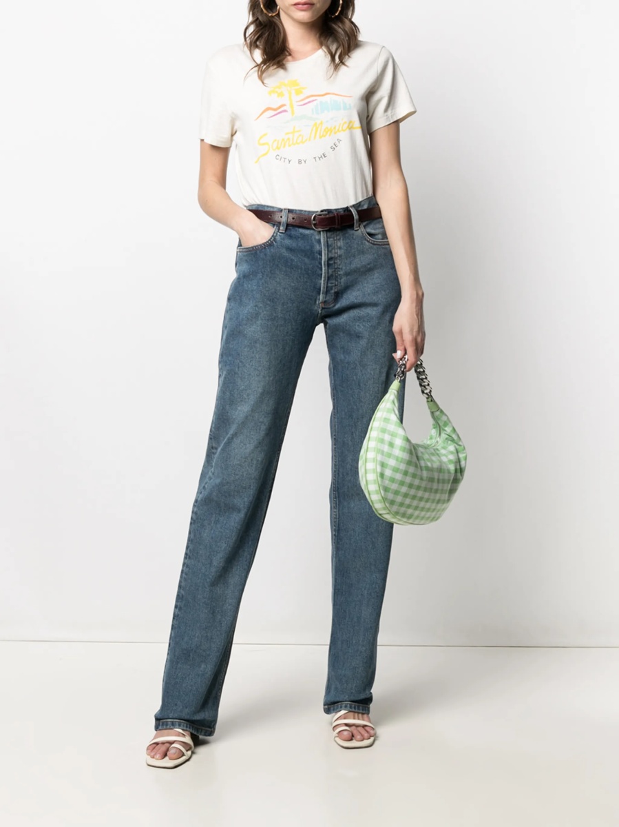 Pantaloni drepti A.P.C. albastri - Img 3
