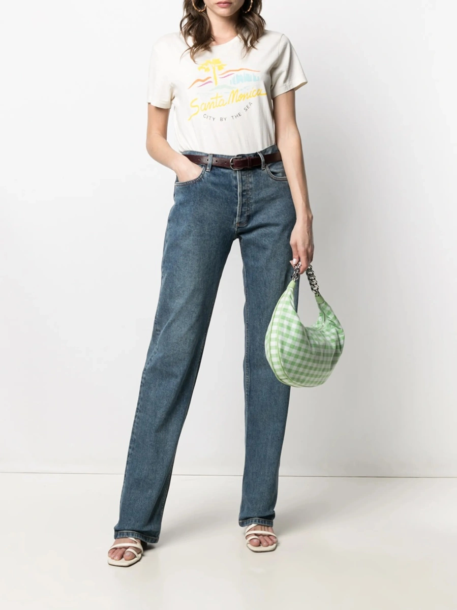 Pantaloni drepti A.P.C. albastri - Img 3