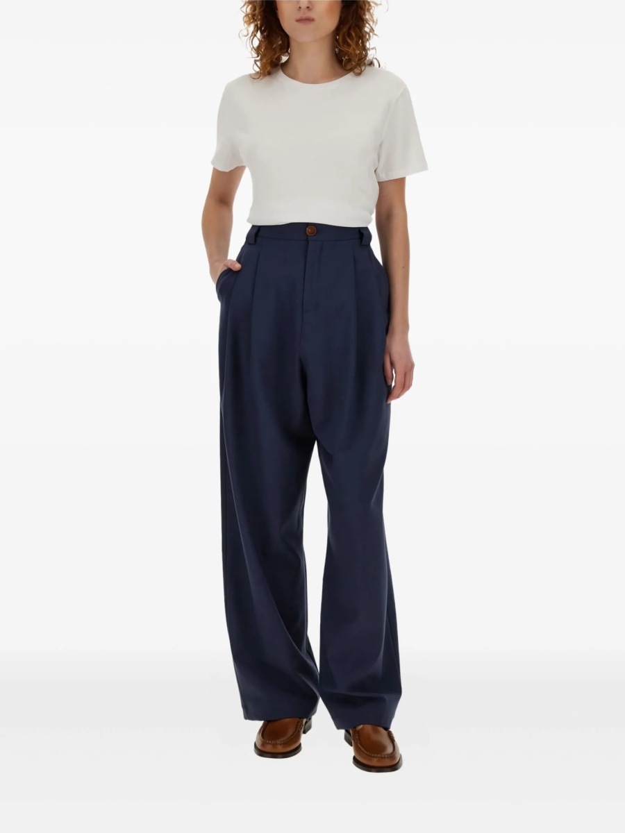 Pantaloni drepti ALYSI albastri - Img 2
