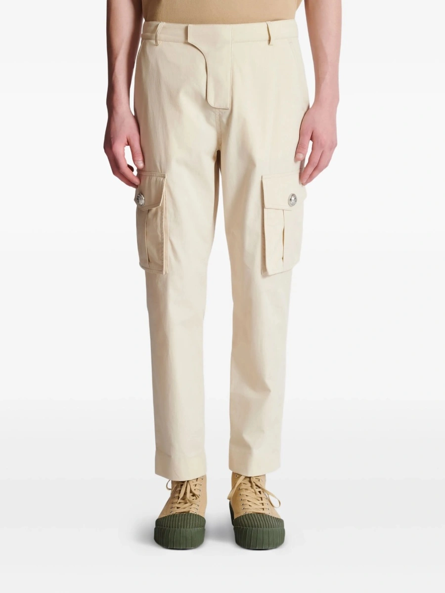 Pantaloni drepti Balmain neutri - Img 5