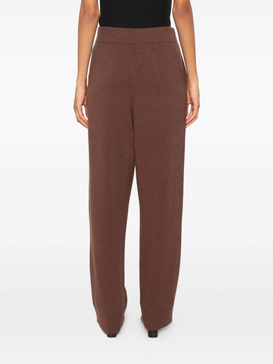 Pantaloni drepti Brunello Cucinelli maro - Img 4