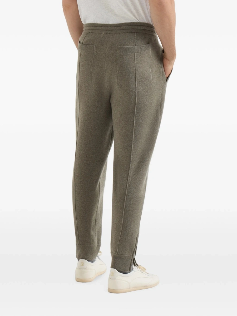 Pantaloni drepti Brunello Cucinelli verzi - Img 4