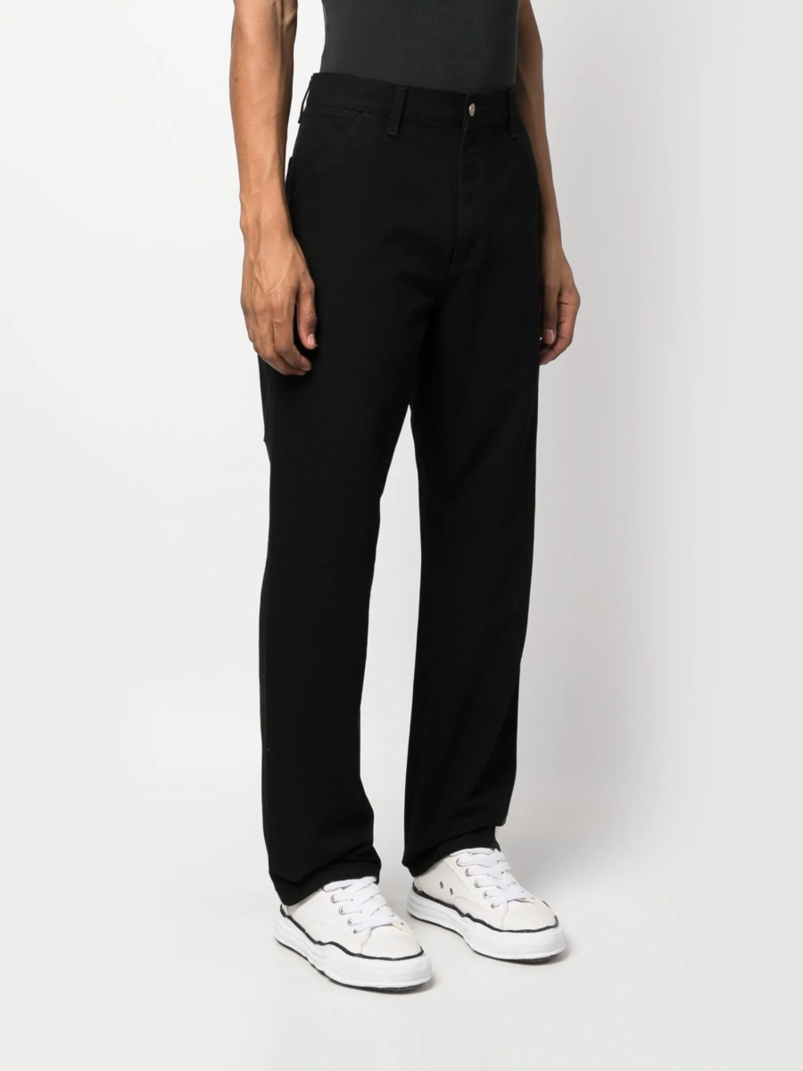 Pantaloni drepti Carhartt negri din bumbac organic - Img 3