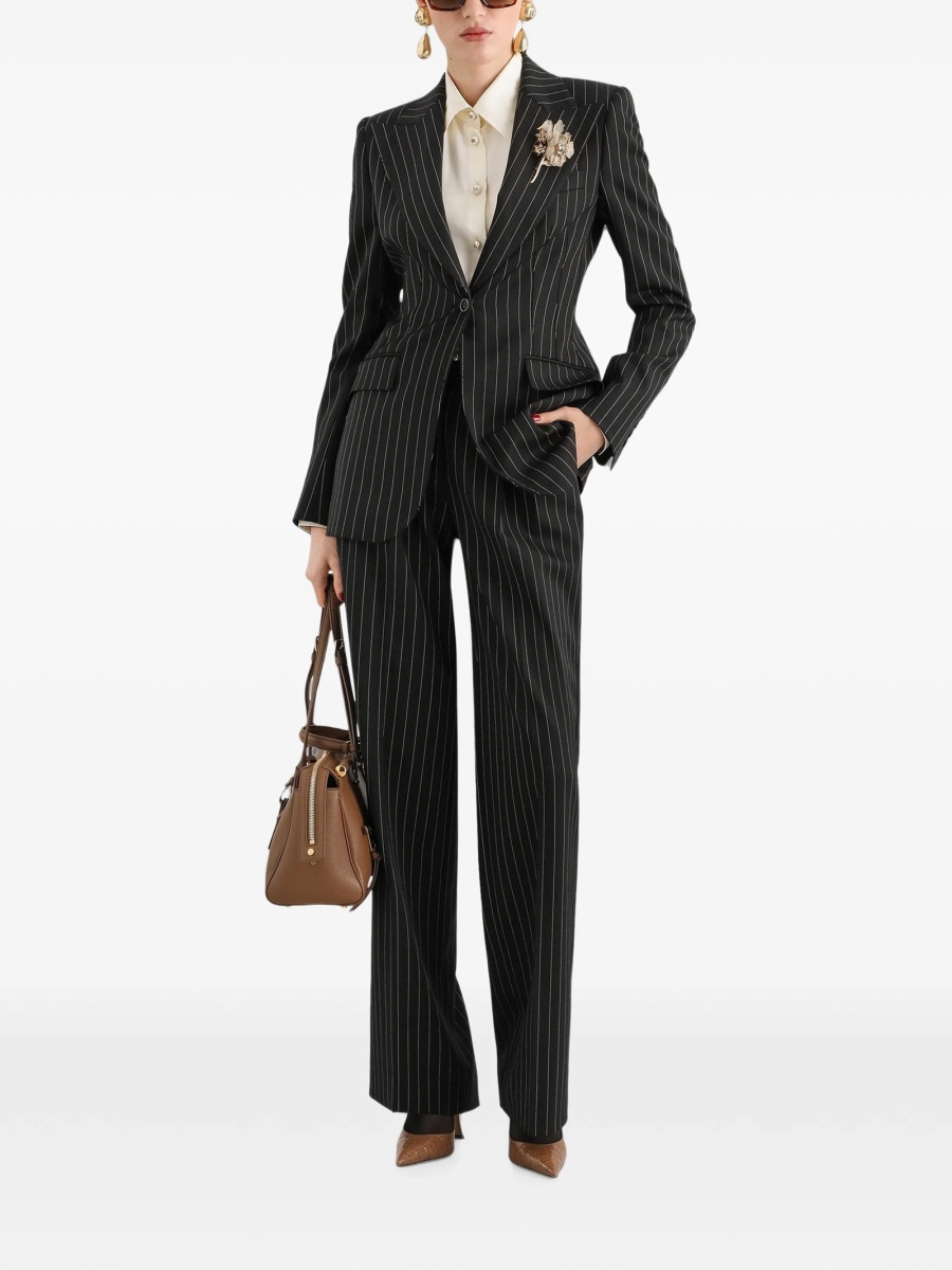 Pantaloni drepti Dolce &amp; Gabbana negri - Img 2