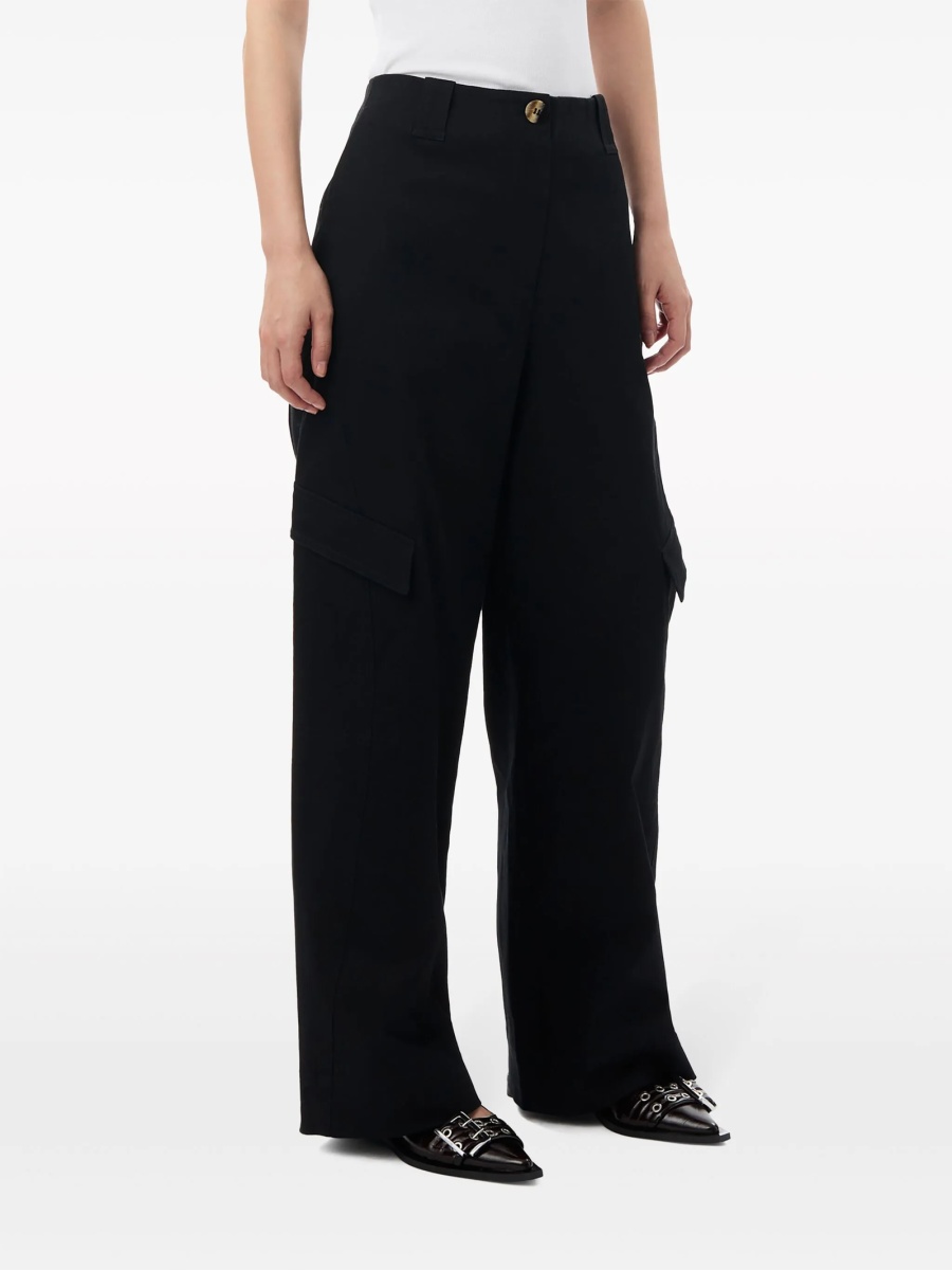 Pantaloni drepti Ganni negri - Img 3