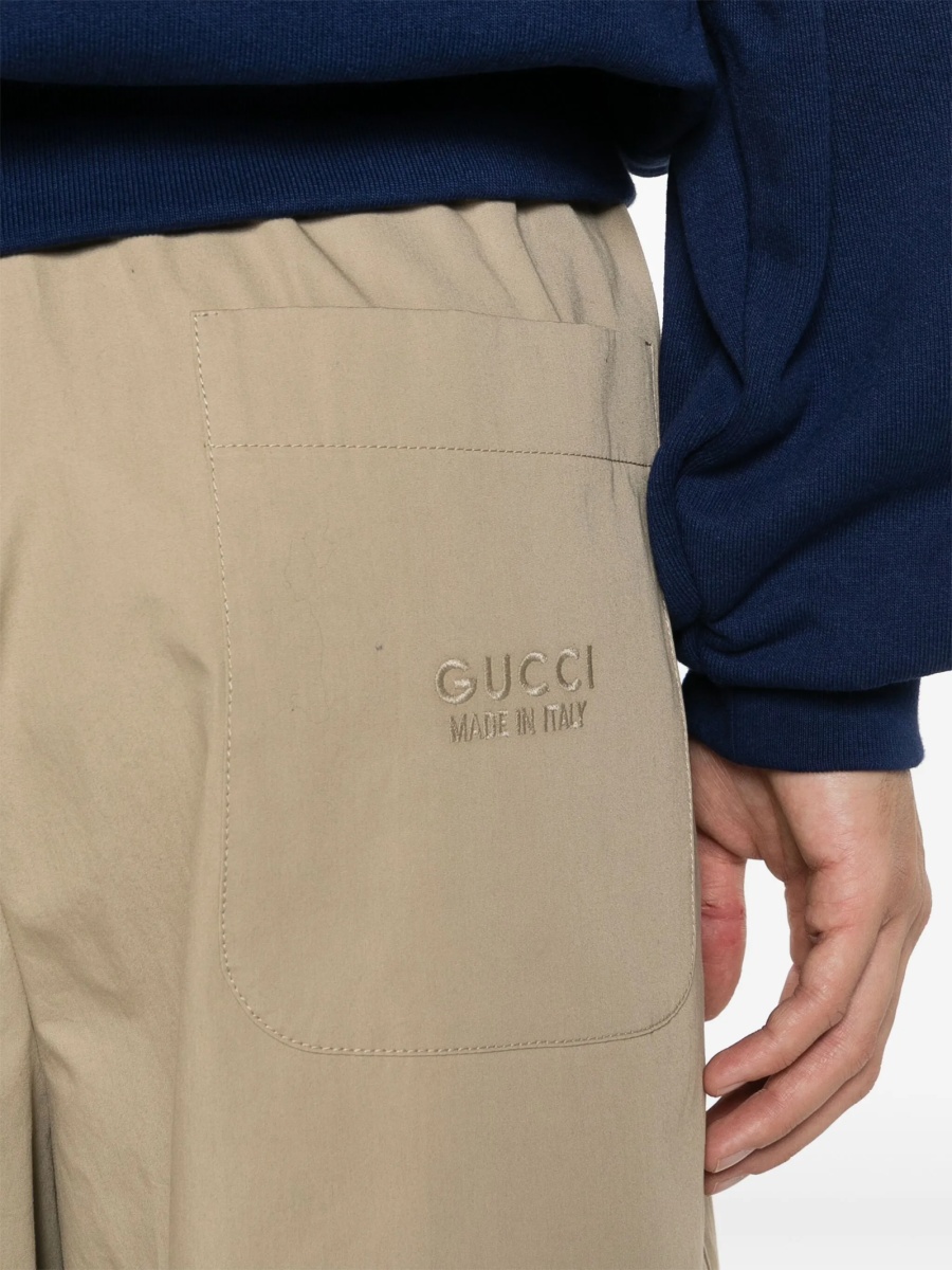 Pantaloni drepti Gucci neutri - Img 5