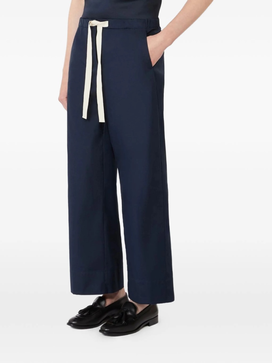Pantaloni drepti Max Mara albastri - Img 3