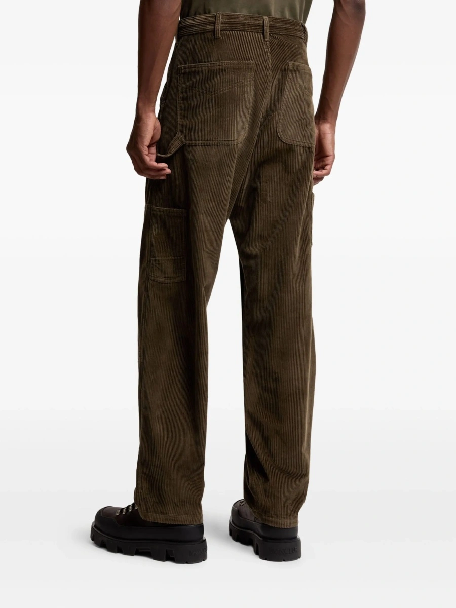 Pantaloni drepti Moncler verzi - Img 4