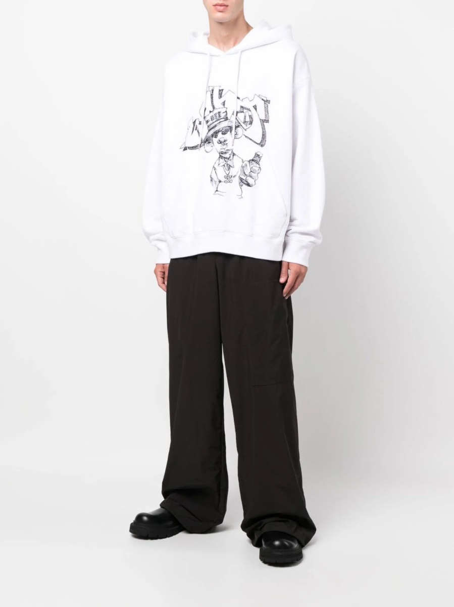 Pantaloni drepti Off-White negri din polyester si poliamida - Img 2