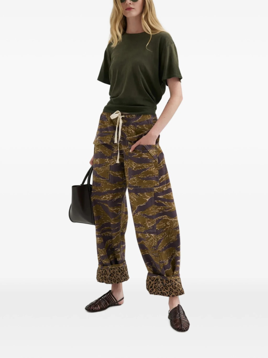 Pantaloni drepti R13 verzi - Img 2