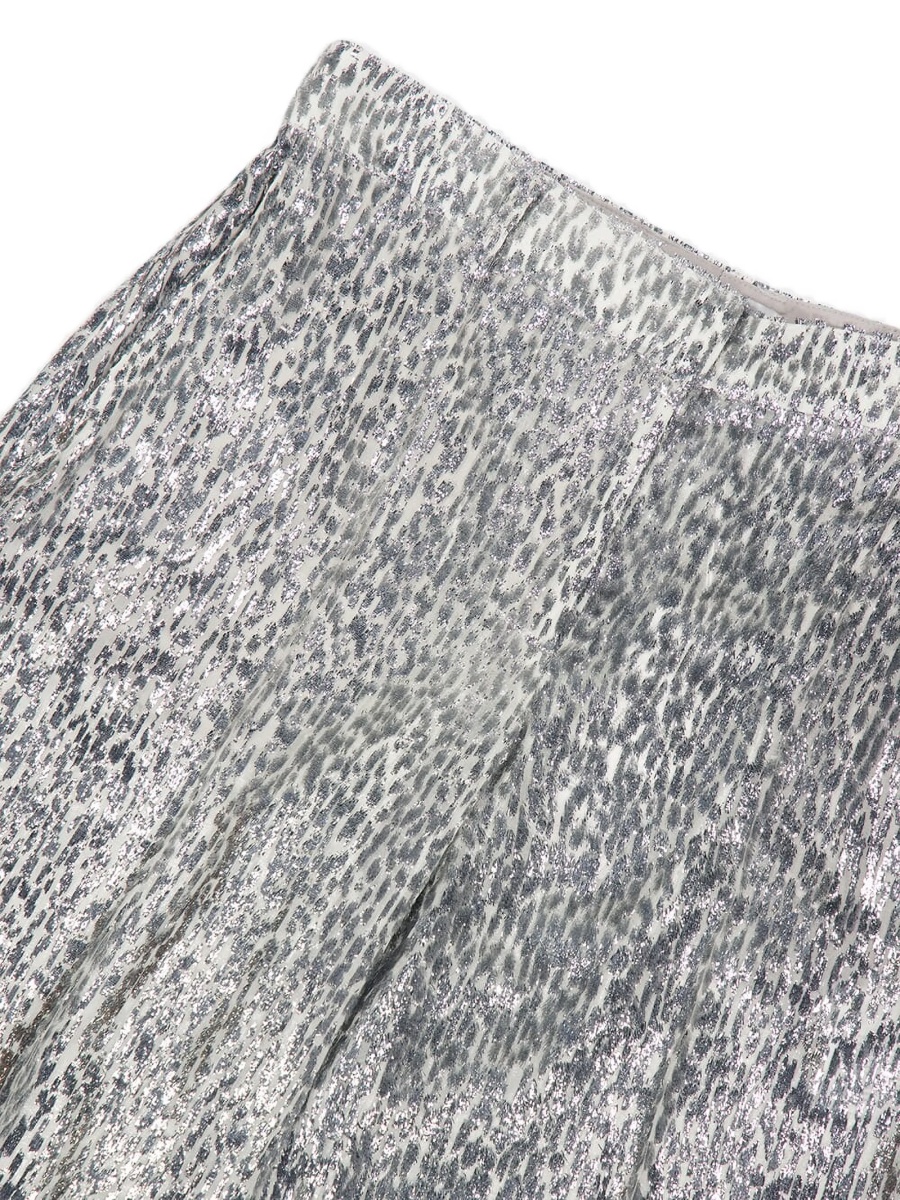 Pantaloni drepti Stella McCartney argintii - Img 3