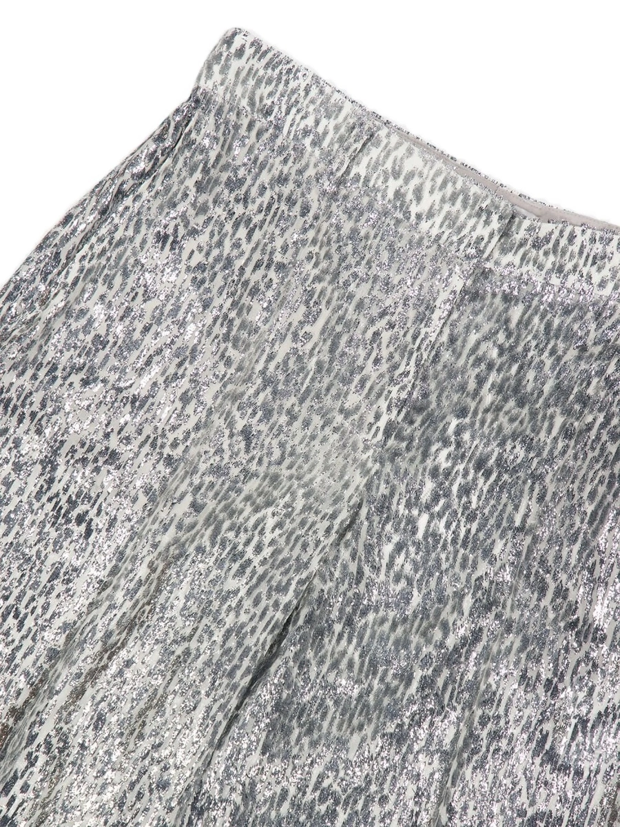 Pantaloni drepti Stella McCartney argintii - Img 3