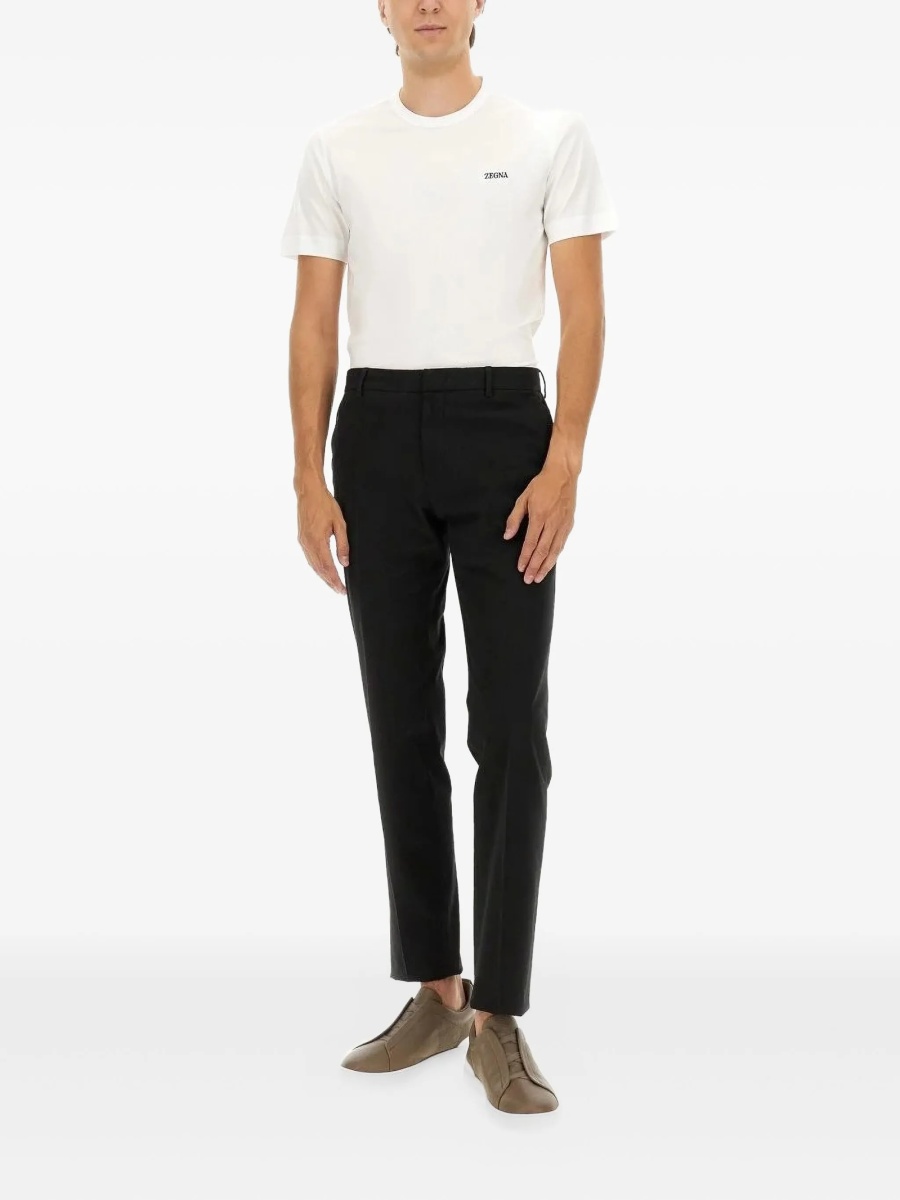 Pantaloni drepti ZEGNA negri - Img 2