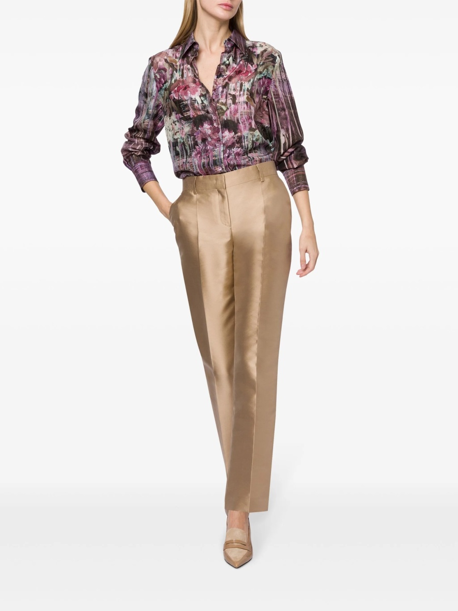 Pantaloni eleganti Alberta Ferretti neutri - Img 2